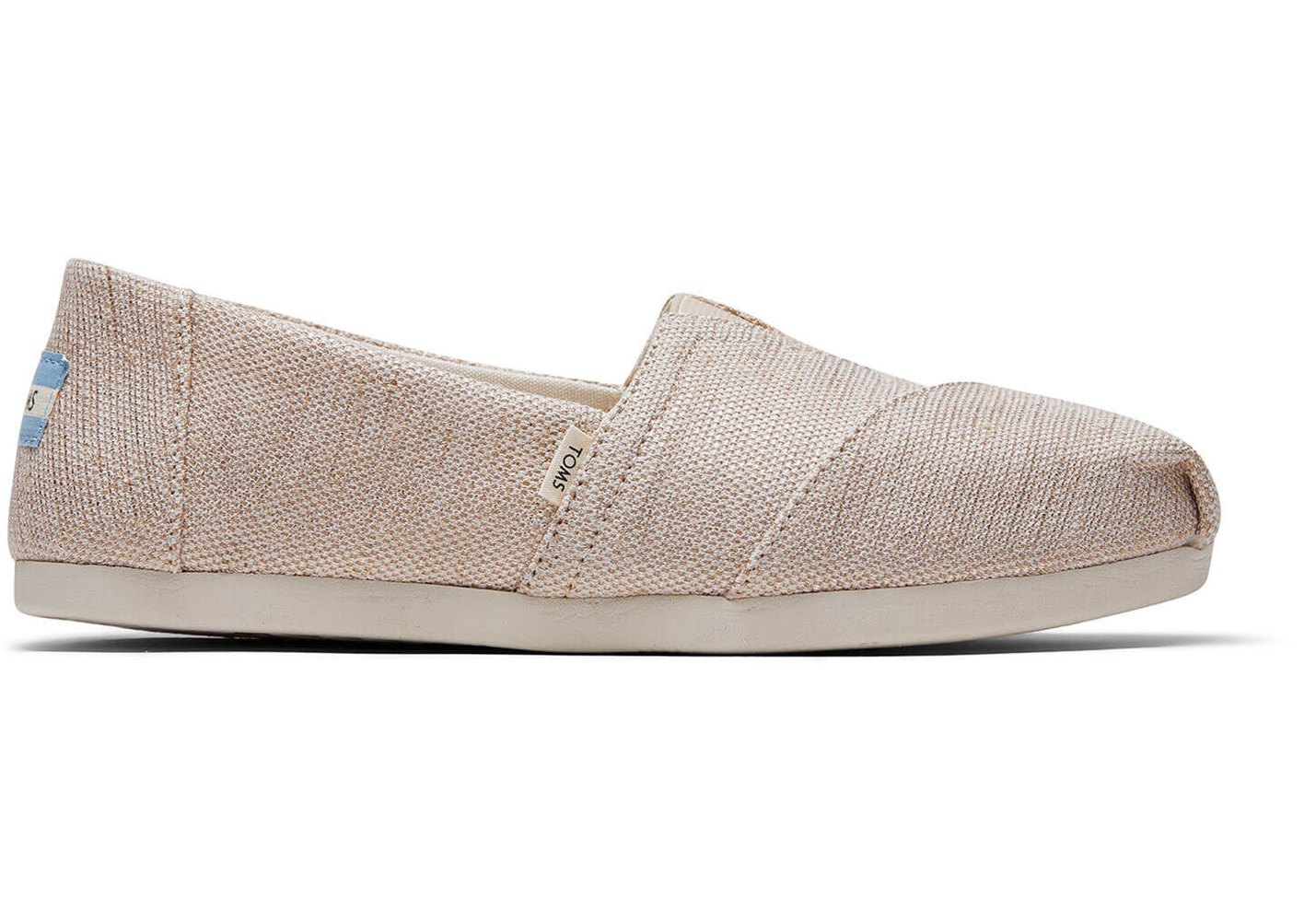 Toms Espadryle Damskie Beżowe - Alpargata Metallic Woven - 10AIFCRXL